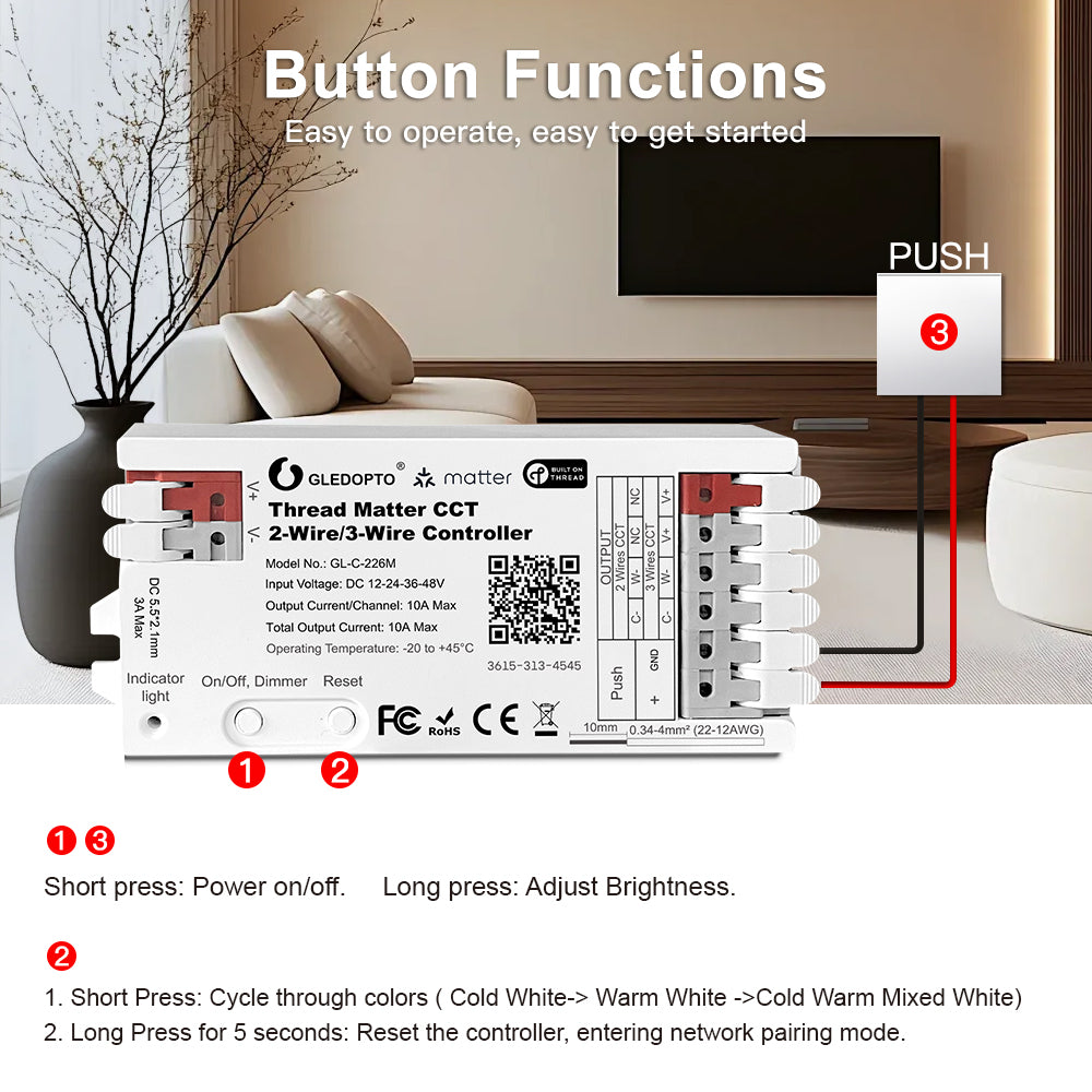 Thread Matter CCT LED Controller
