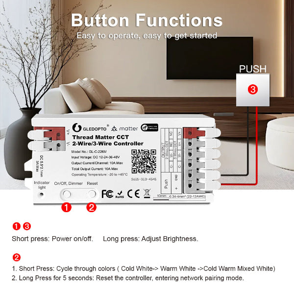 Thread Matter CCT LED Controller