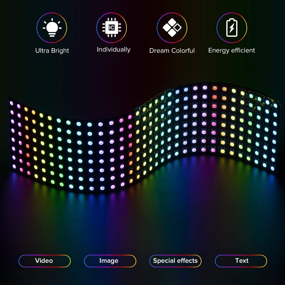 5V WS2812B Flexible LED Matrix