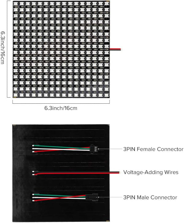 5V WS2812B Flexible LED Matrix