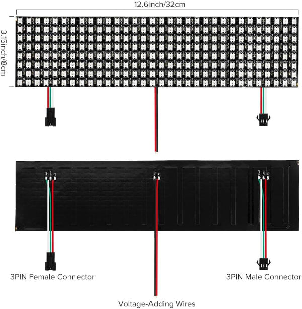 5V WS2812B Flexible LED Matrix