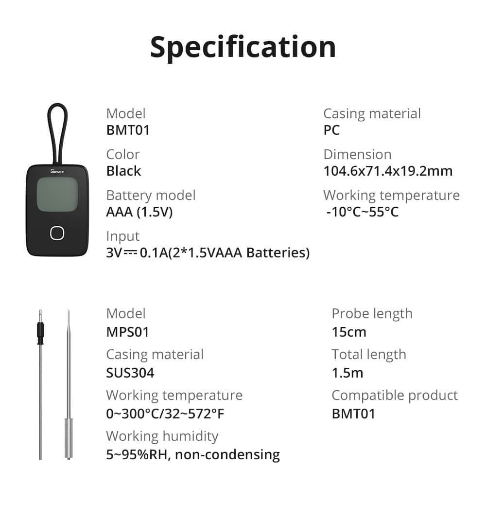 Sonoff BBQ Meat Thermometer