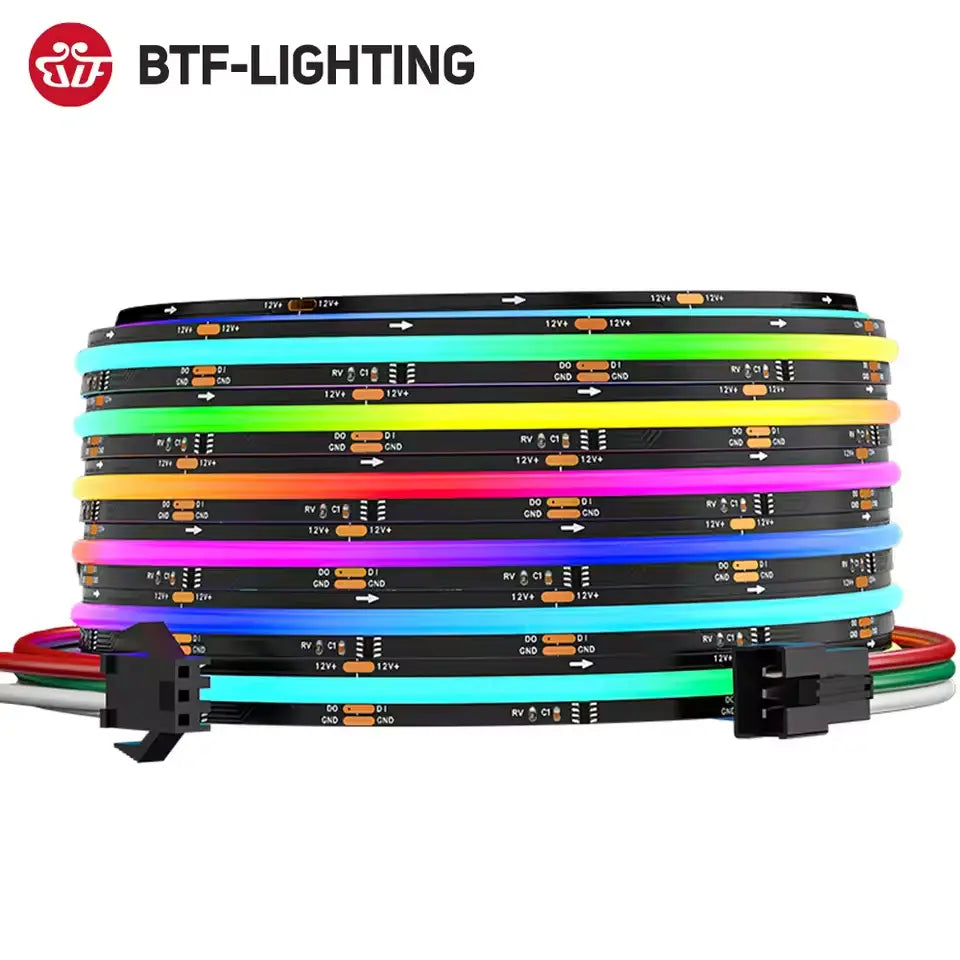 Rgb Strip Back FCOB Addressable RGB Strip WS2811 12V