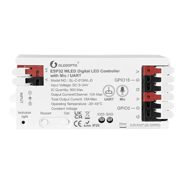 15A WLED ESP32 Addressable Controller