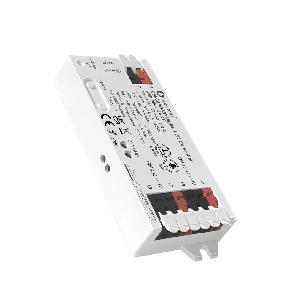 15A WLED ESP32 Addressable Controller