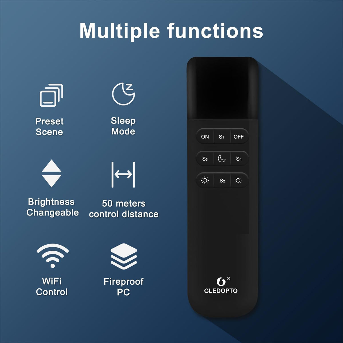 Gledopto WLED WiFi Remote Control 9-Keys