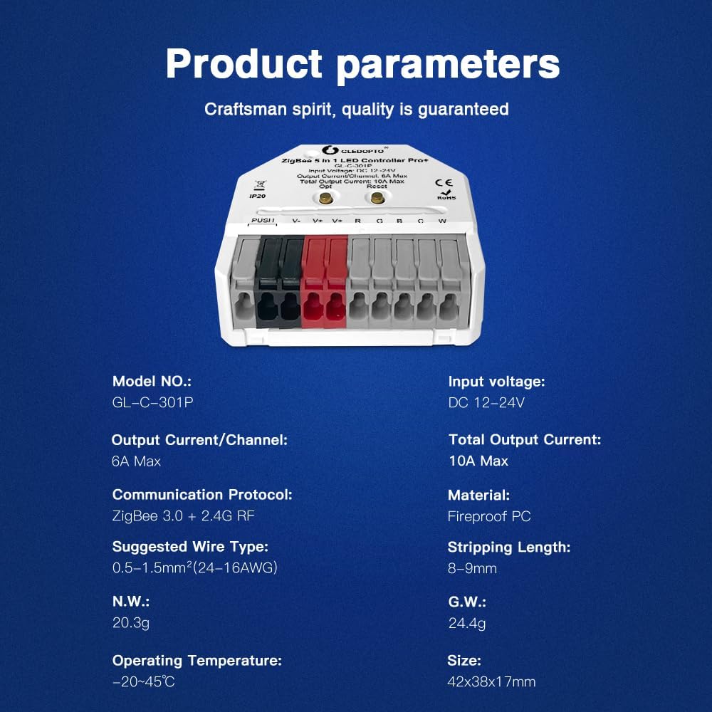 Zigbee Pro+ 5in1 Mini LED Controller