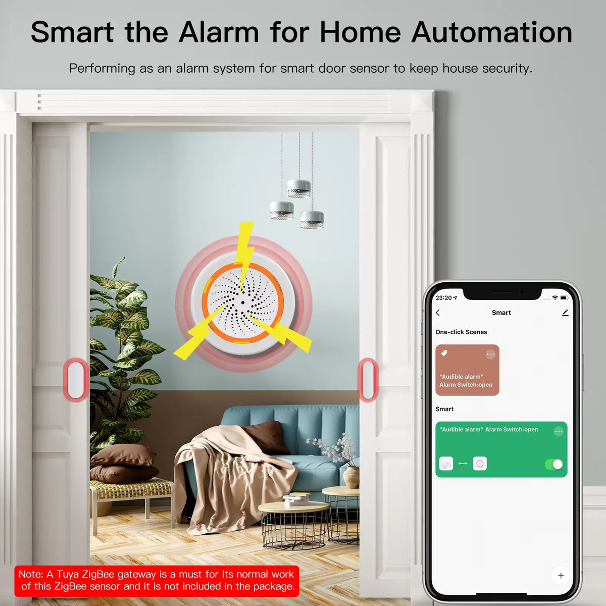 Moes Zigbee Siren Alarm