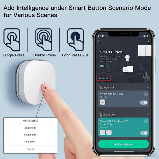 Zigbee Smart Button Scene Switch