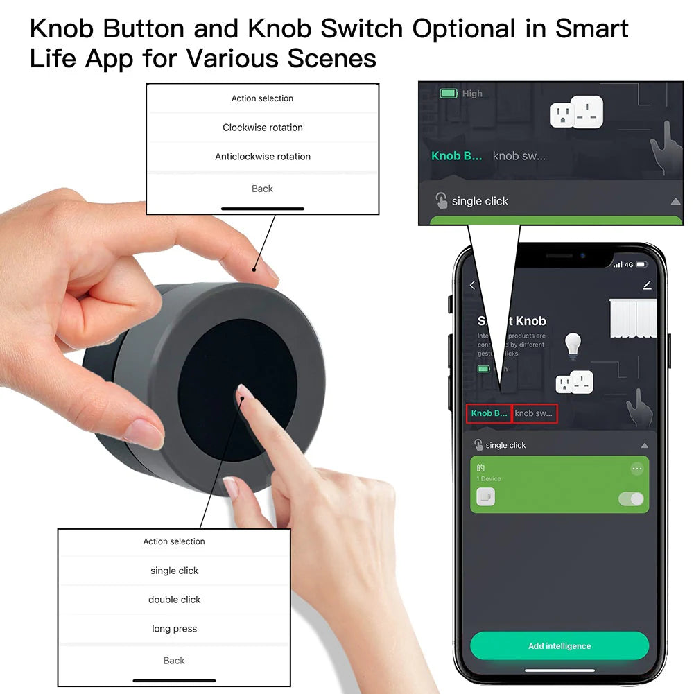 Zigbee Rotary Knob Scene Switch
