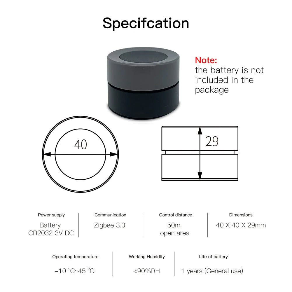 Zigbee Rotary Knob Scene Switch