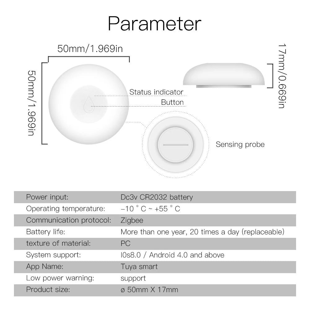 Zigbee Water Leak Detector