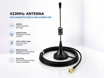 433 MHz Magnetic Base Antenna with 1 m Cable