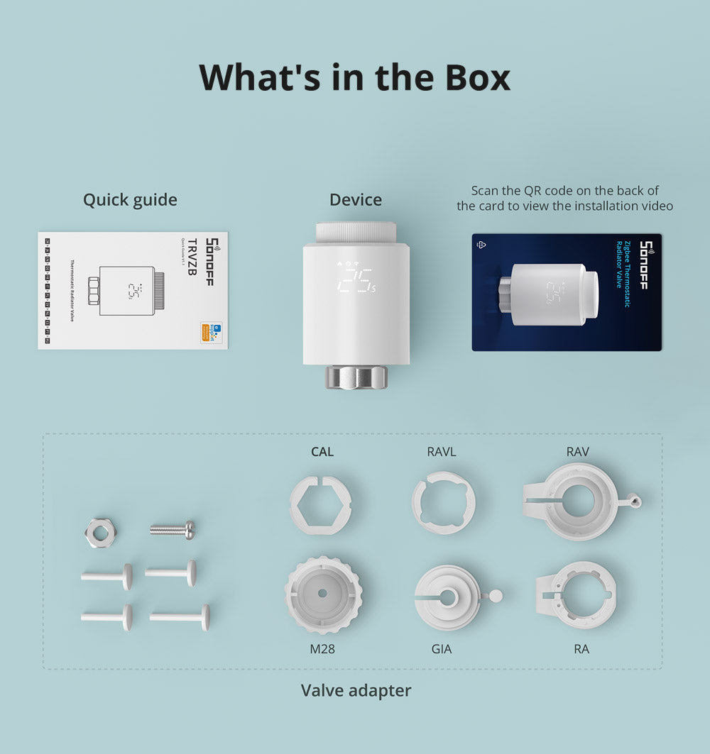 Sonoff Zigbee Thermostatic Radiator Valve