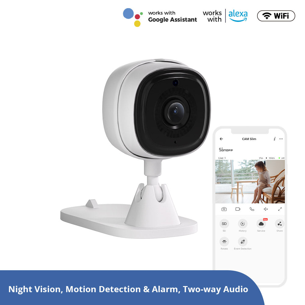 Sonoff Slim Cam Wi-Fi Smart Home Security Camera