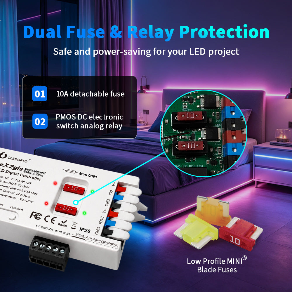 AeX2gis Dual-Channel WLED Controller