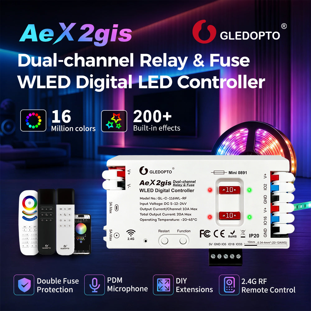 AeX2gis Dual-Channel WLED Controller