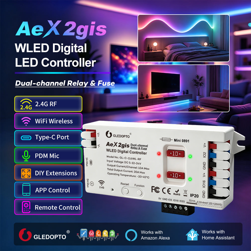 AeX2gis Dual-Channel WLED Controller