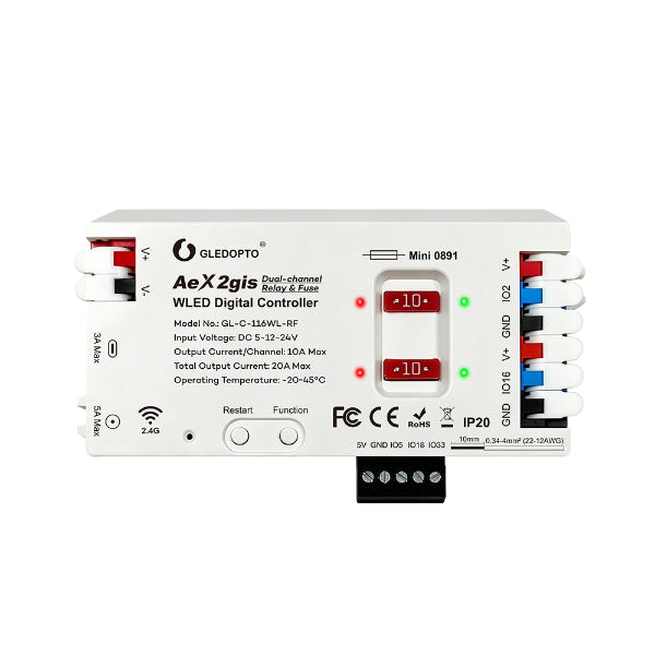 AeX2gis Dual-Channel WLED Controller