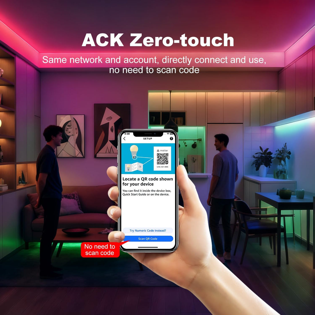 Smart RGBCCT Alexa Connect Kit Matter LED Controller