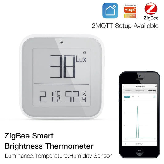 Zigbee Light Temperature Humdity Sensor eInk Display