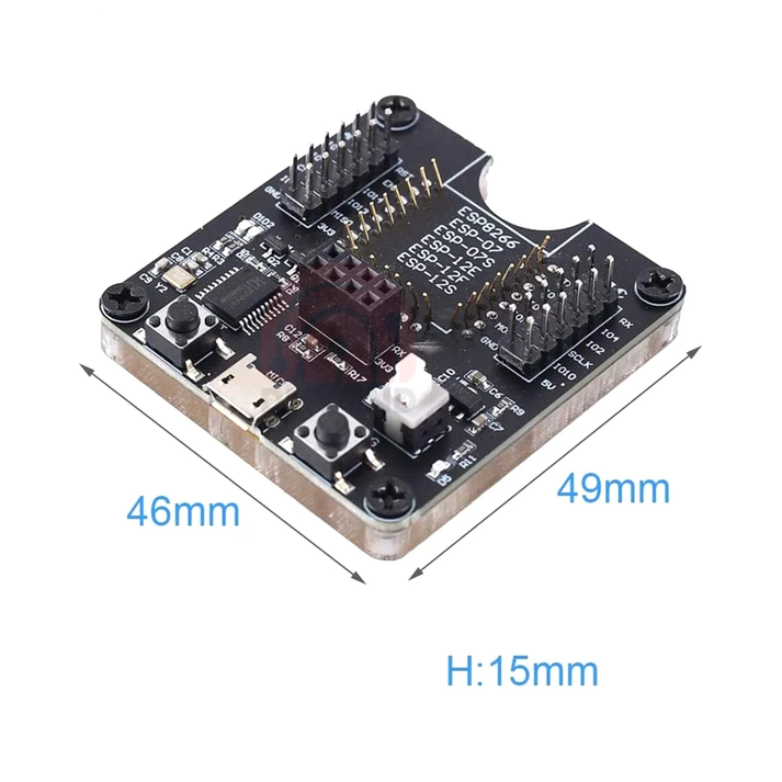 The ESP8266 Programmer and Test Burner Development Board ESP-07 ESP-12