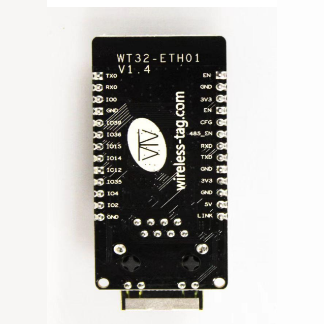 Wireless Tags WT32-ETH01 back image including pinout