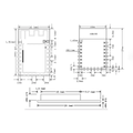 WT32C3-S5 ESP32-C3 Wifi Bluetooth Module Dimensions