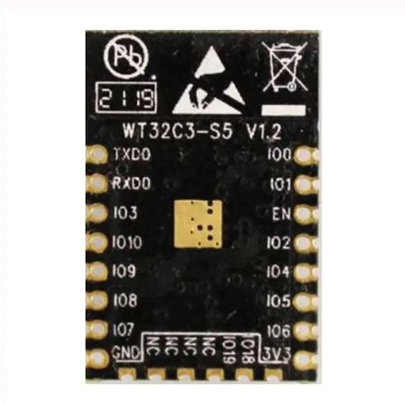 WT32C3-S5 ESP32-C3 Wifi Bluetooth Pinout